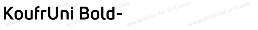 KoufrUni Bold字体转换